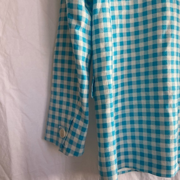 ZARA GINGHAM BLAZER bloggers favorite Size Small - Picture 13 of 15